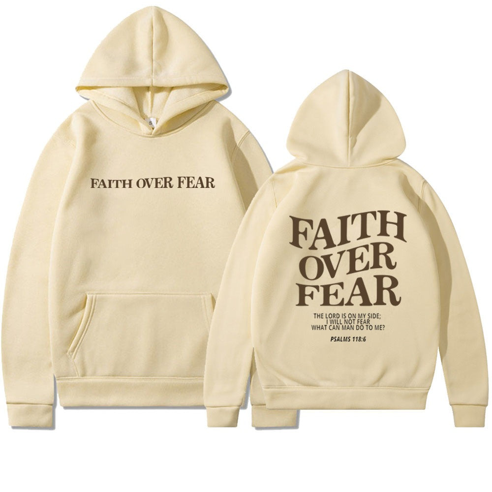 Faith Over Fear Christian Hoodie - DreamBrothers