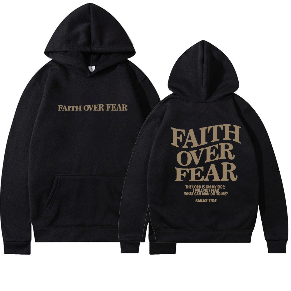 Faith Over Fear Christian Hoodie - DreamBrothers