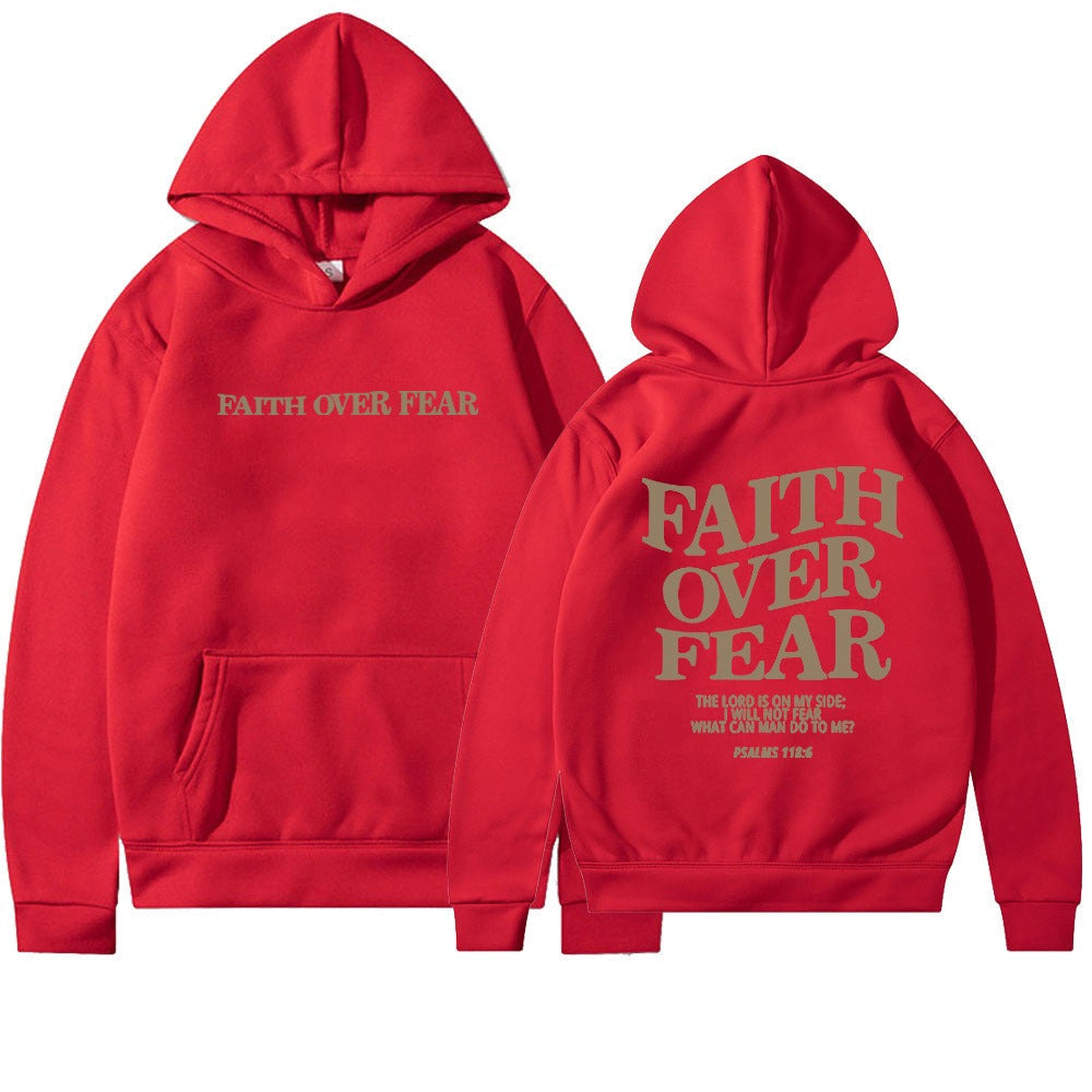Faith Over Fear Christian Hoodie - DreamBrothers