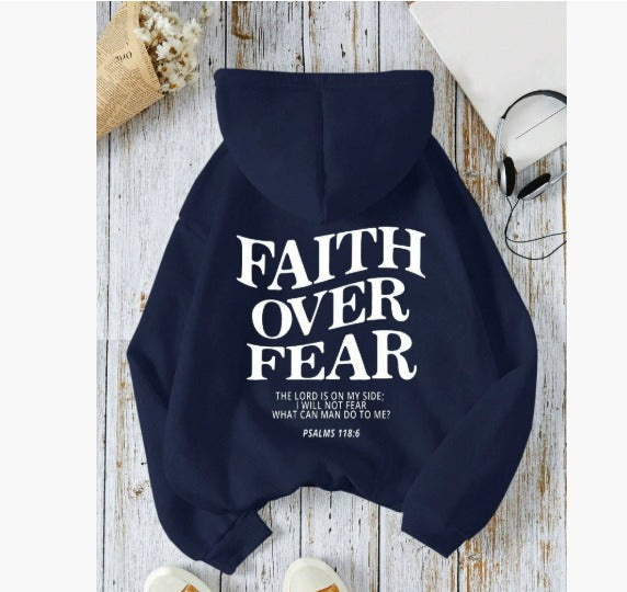 Faith Over Fear Christian Hoodie - DreamBrothers