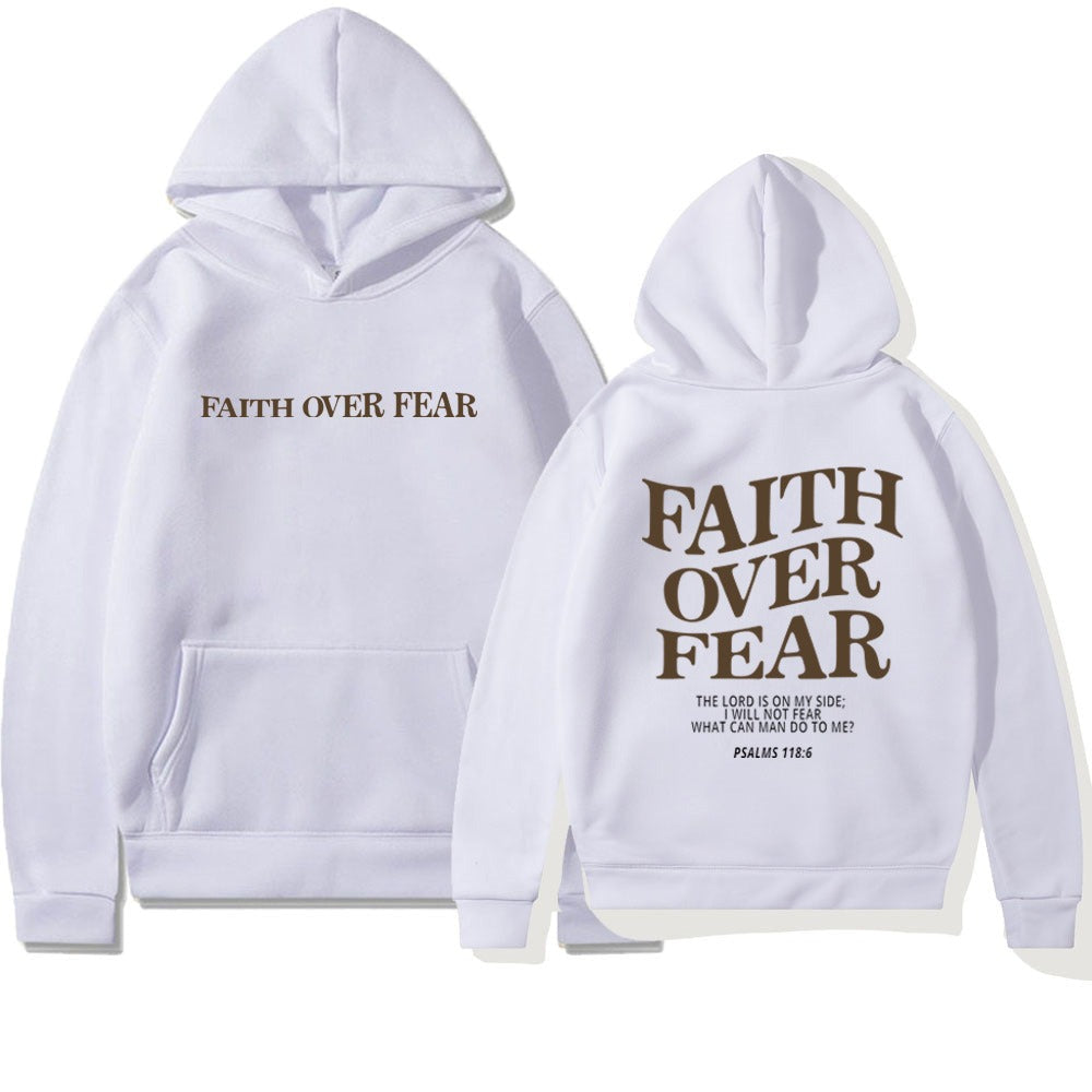Faith Over Fear Christian Hoodie - DreamBrothers