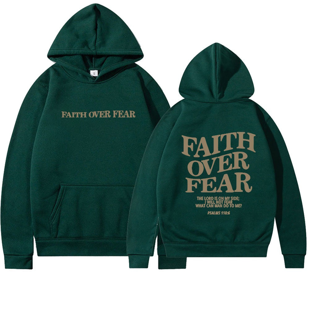 Faith Over Fear Christian Hoodie - DreamBrothers