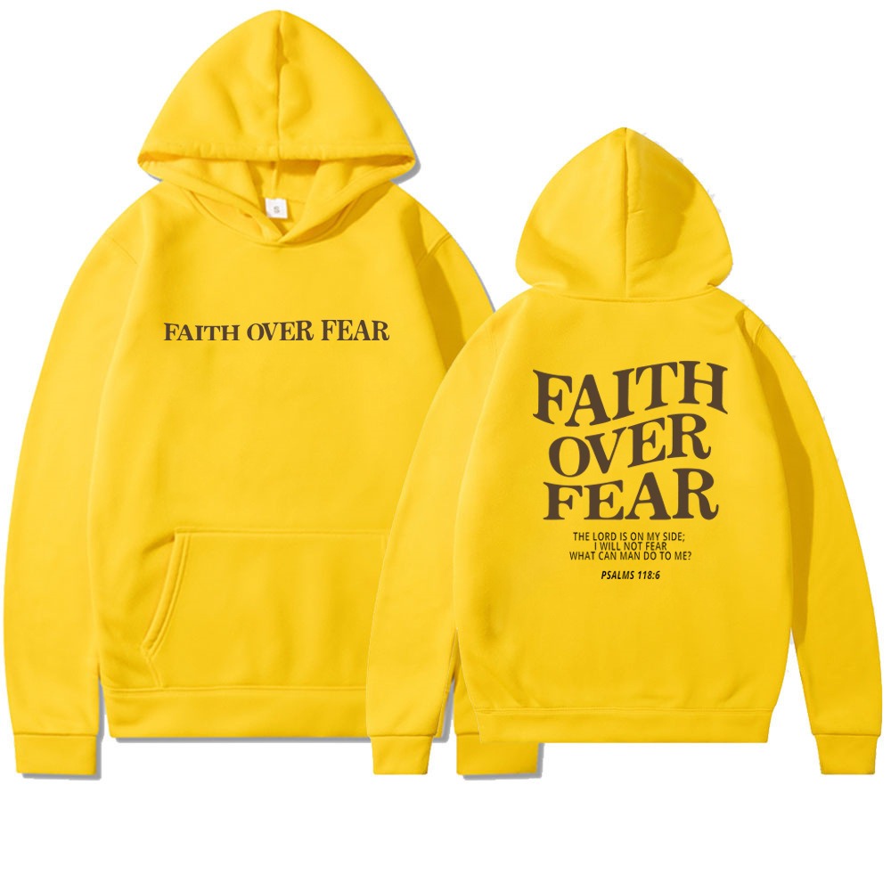 Faith Over Fear Christian Hoodie - DreamBrothers