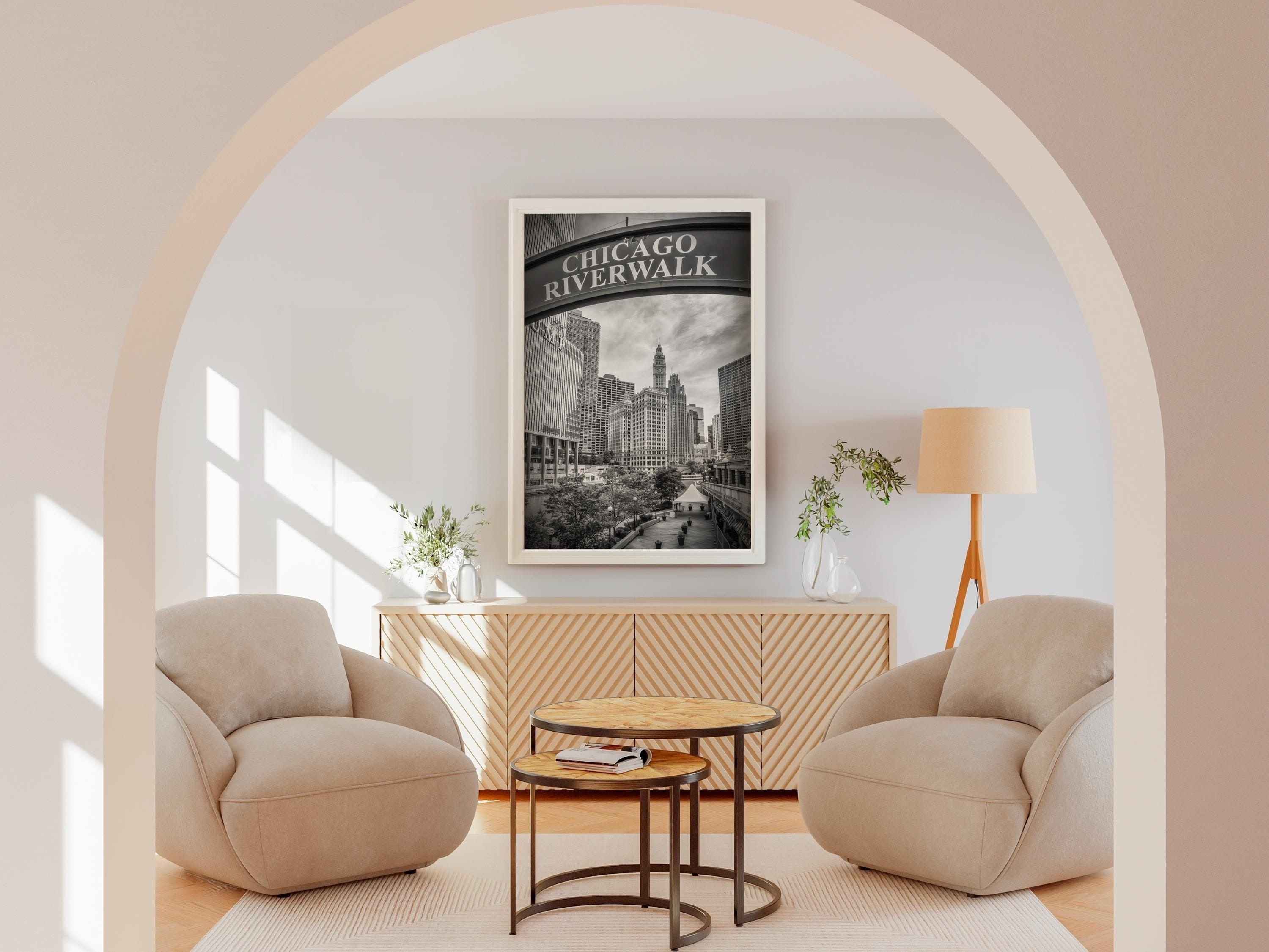 Chicago Riverwalk Vintage Photo | Poster - DreamBrothers