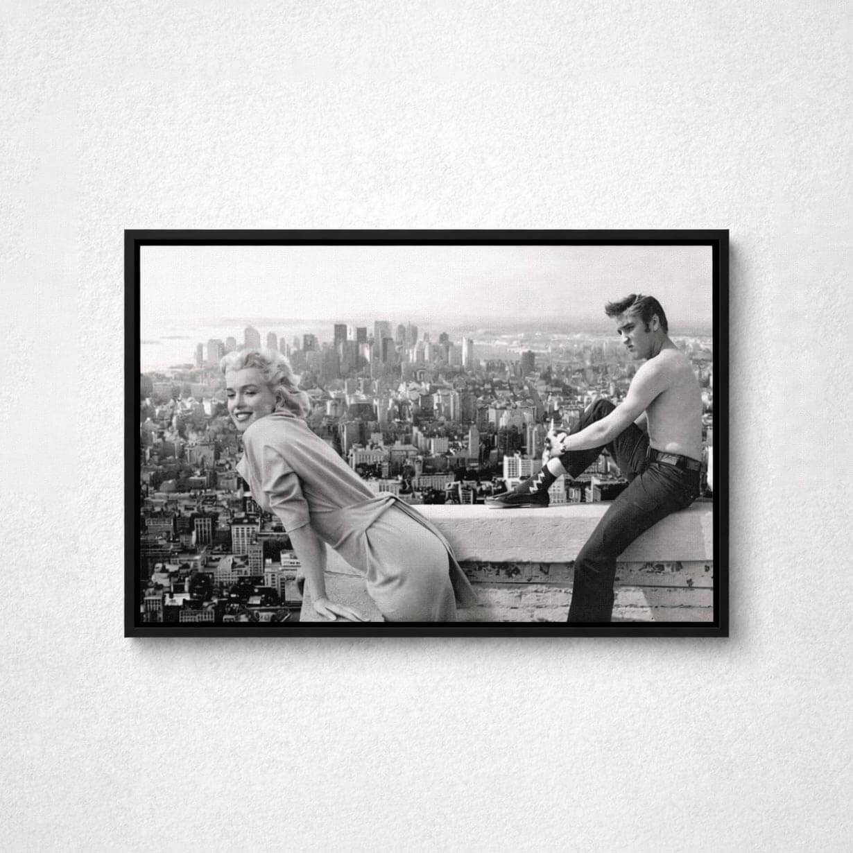 New York Printable Poster, Elvis Presley Print, Black And White Photo Gallery, 1950s Gift, Old Hollywood Decor, Aesthetic Vintage Wall Art - DreamBrothers