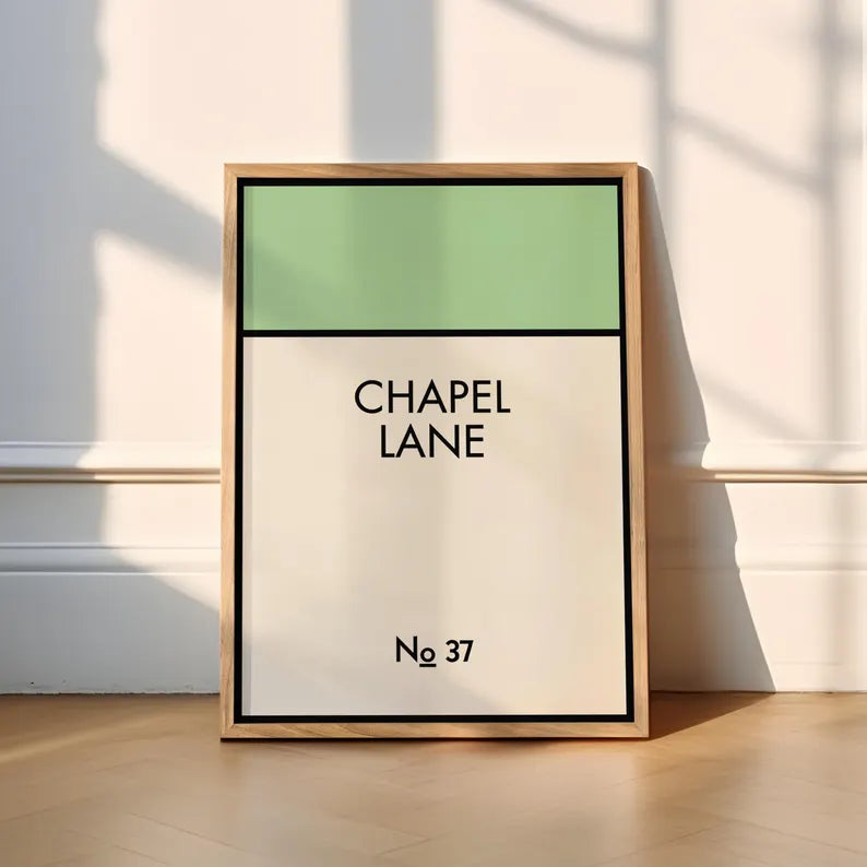 Custom Monopoly Style Address Print - New Home Gift - DreamBrothers