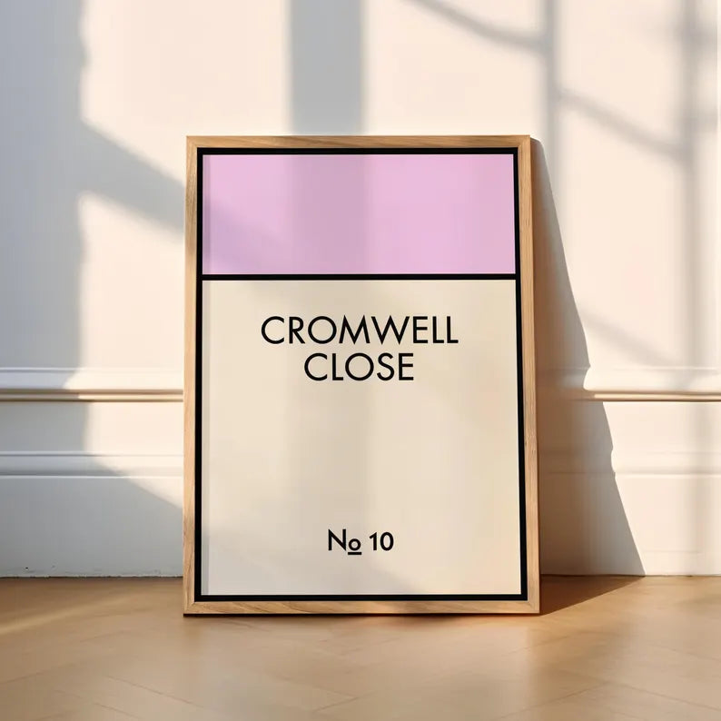 Custom Monopoly Style Address Print - New Home Gift - DreamBrothers
