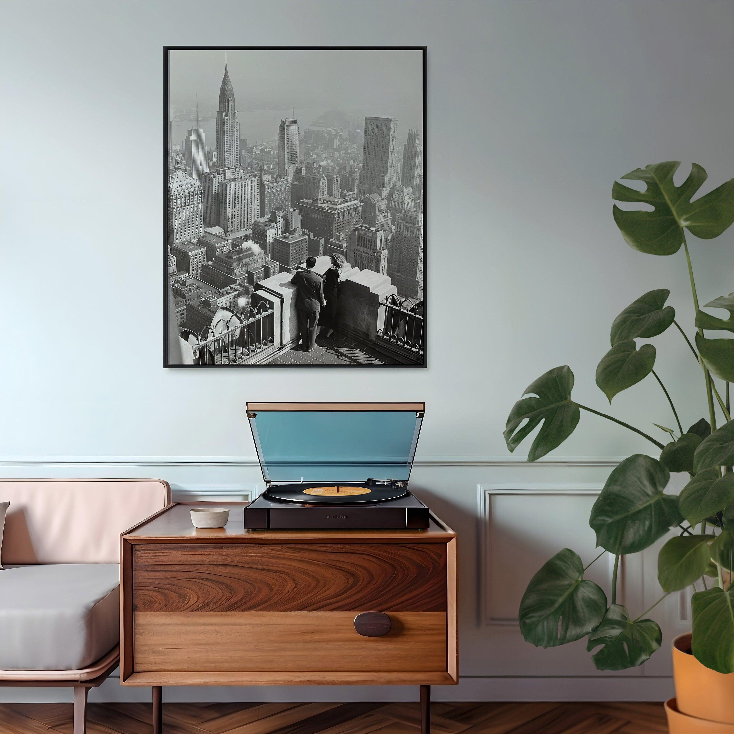Chrysler Building Print, New York City Vintage Poster, Aesthetic Vintage Poster, Black And White Printable Photo, B&W, Travel Couple Gift - DreamBrothers