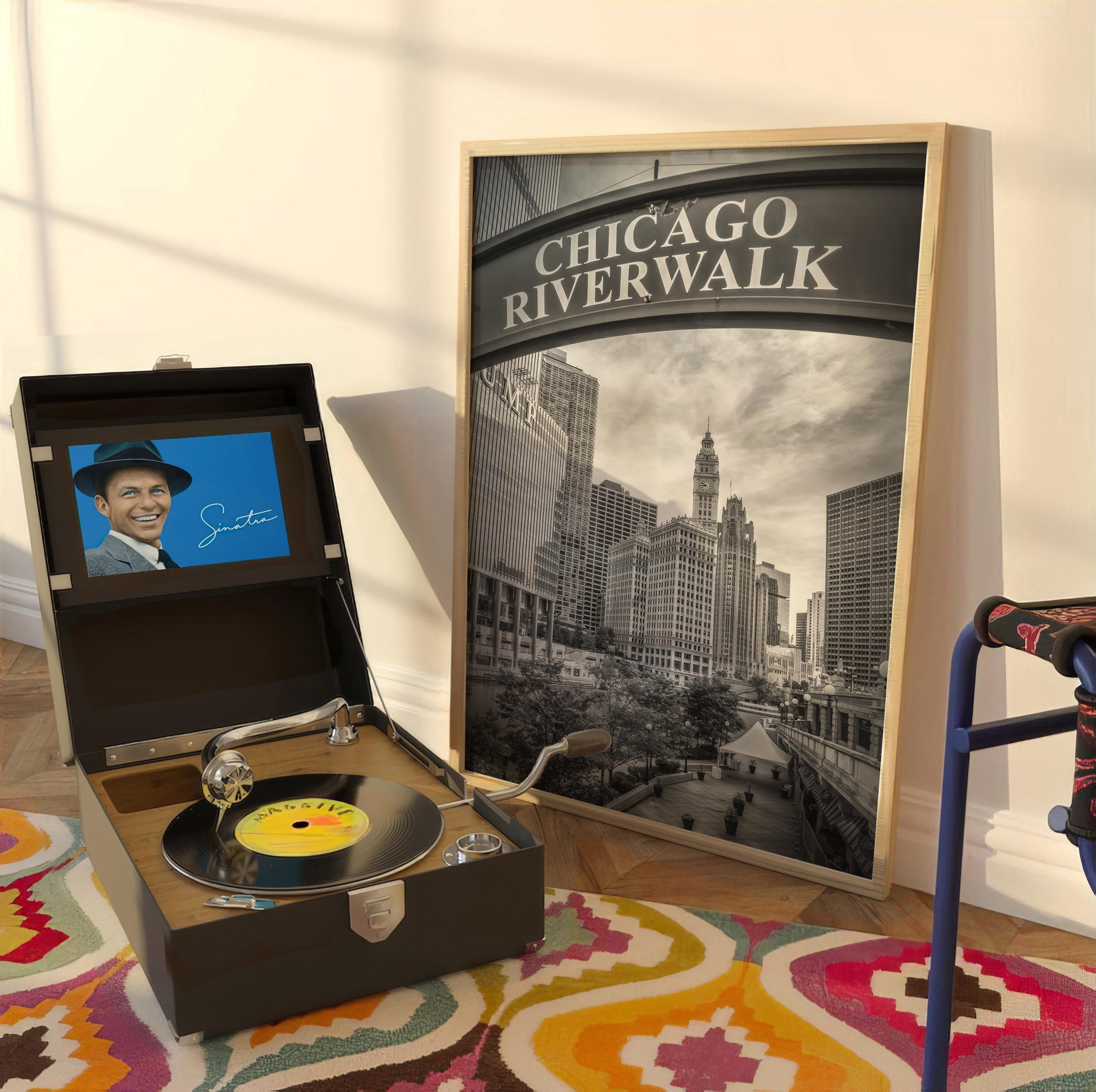 Chicago Riverwalk Vintage Photo | Poster - DreamBrothers