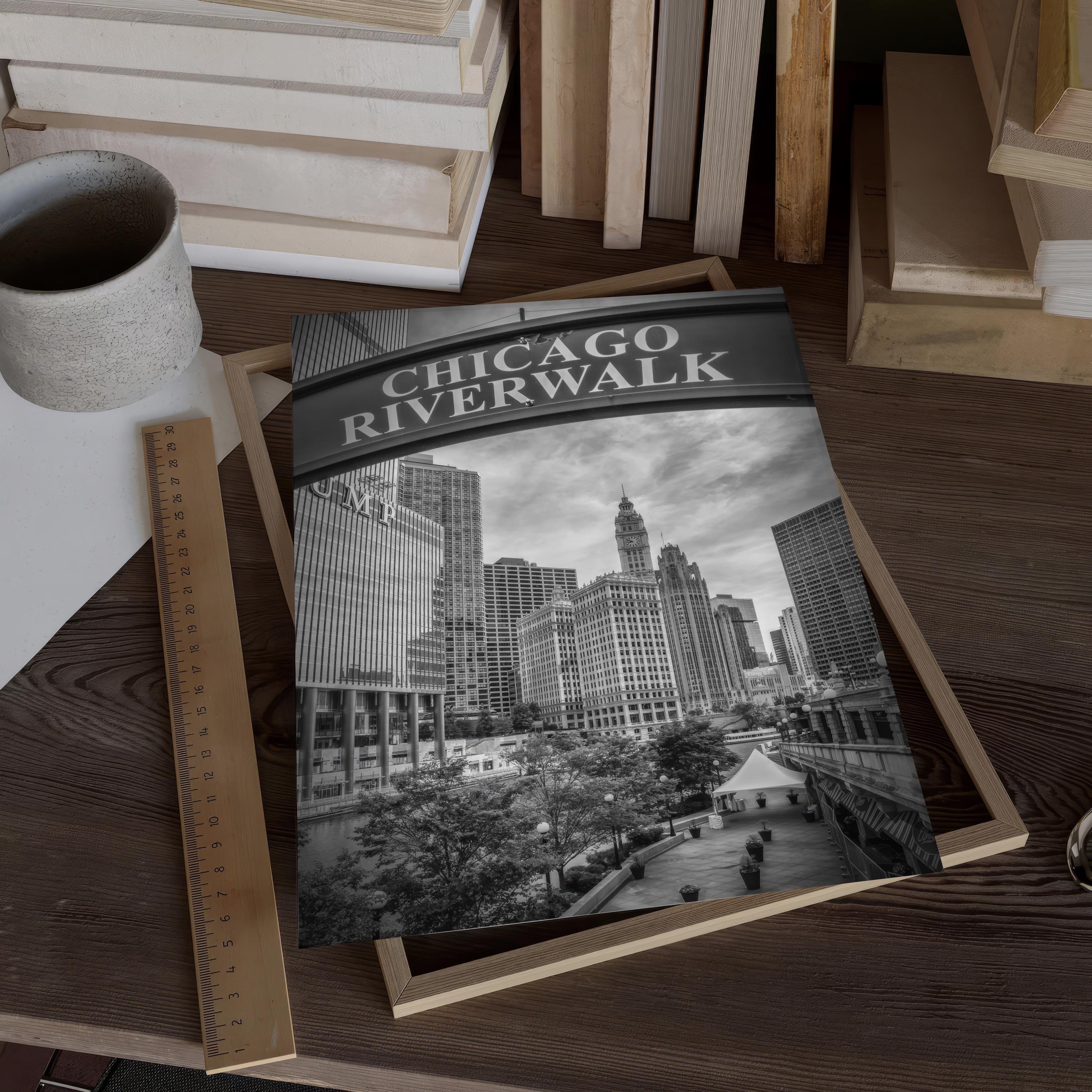 Chicago Riverwalk Vintage Photo | Poster - DreamBrothers