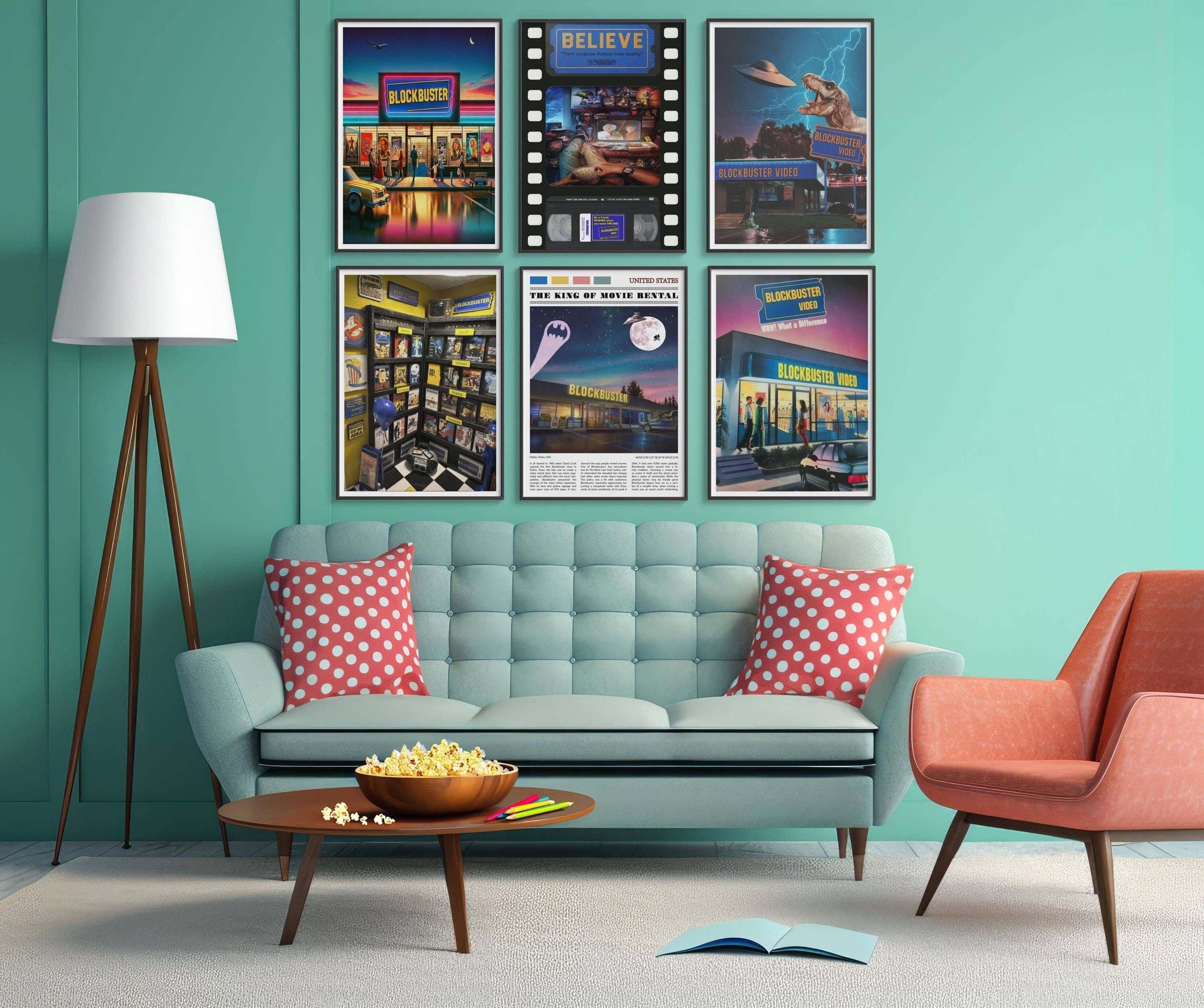 Blockbuster Video Collection | SET OF 6 POSTERS - DreamBrothers