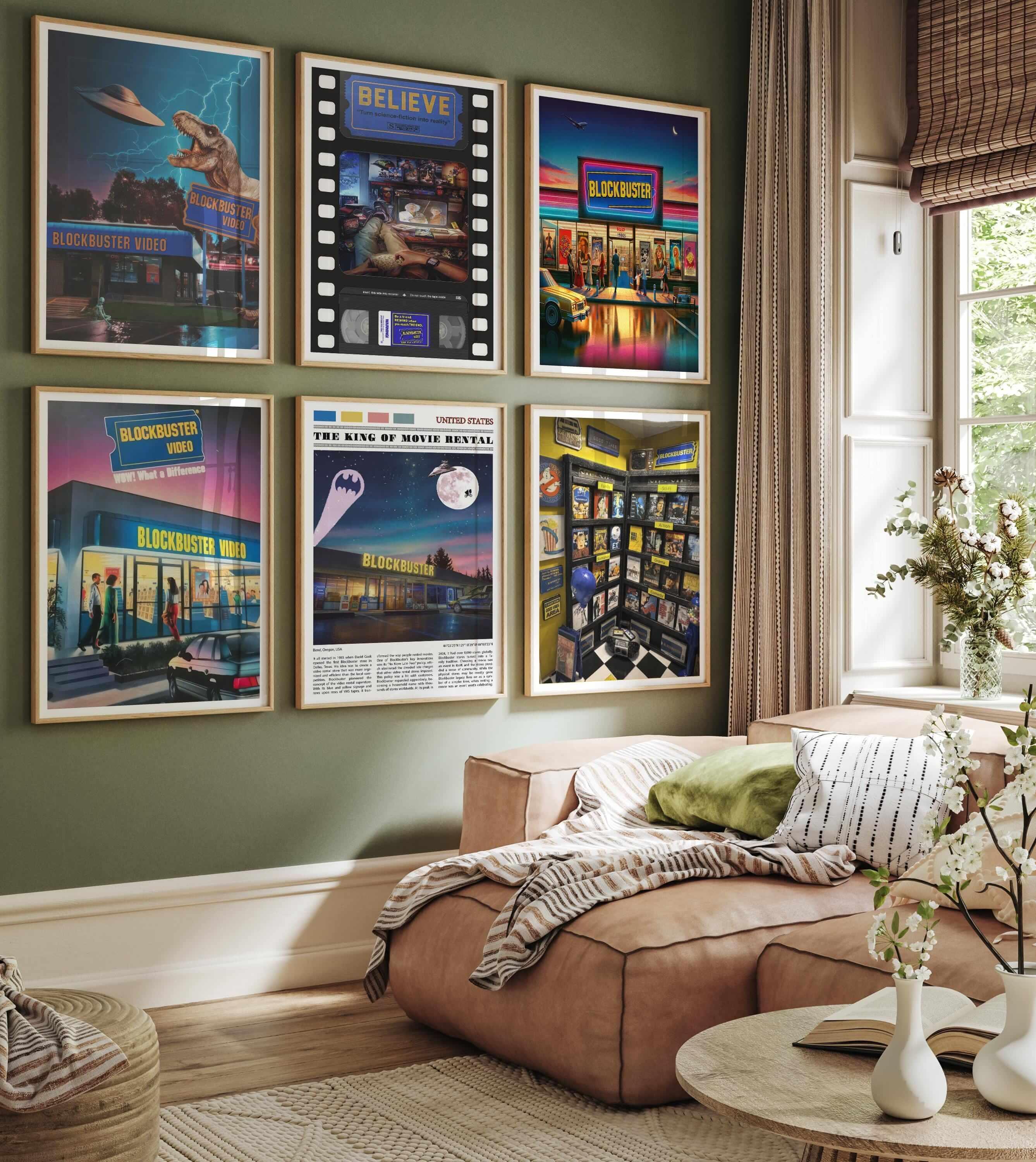 Blockbuster Video Collection | SET OF 6 POSTERS - DreamBrothers