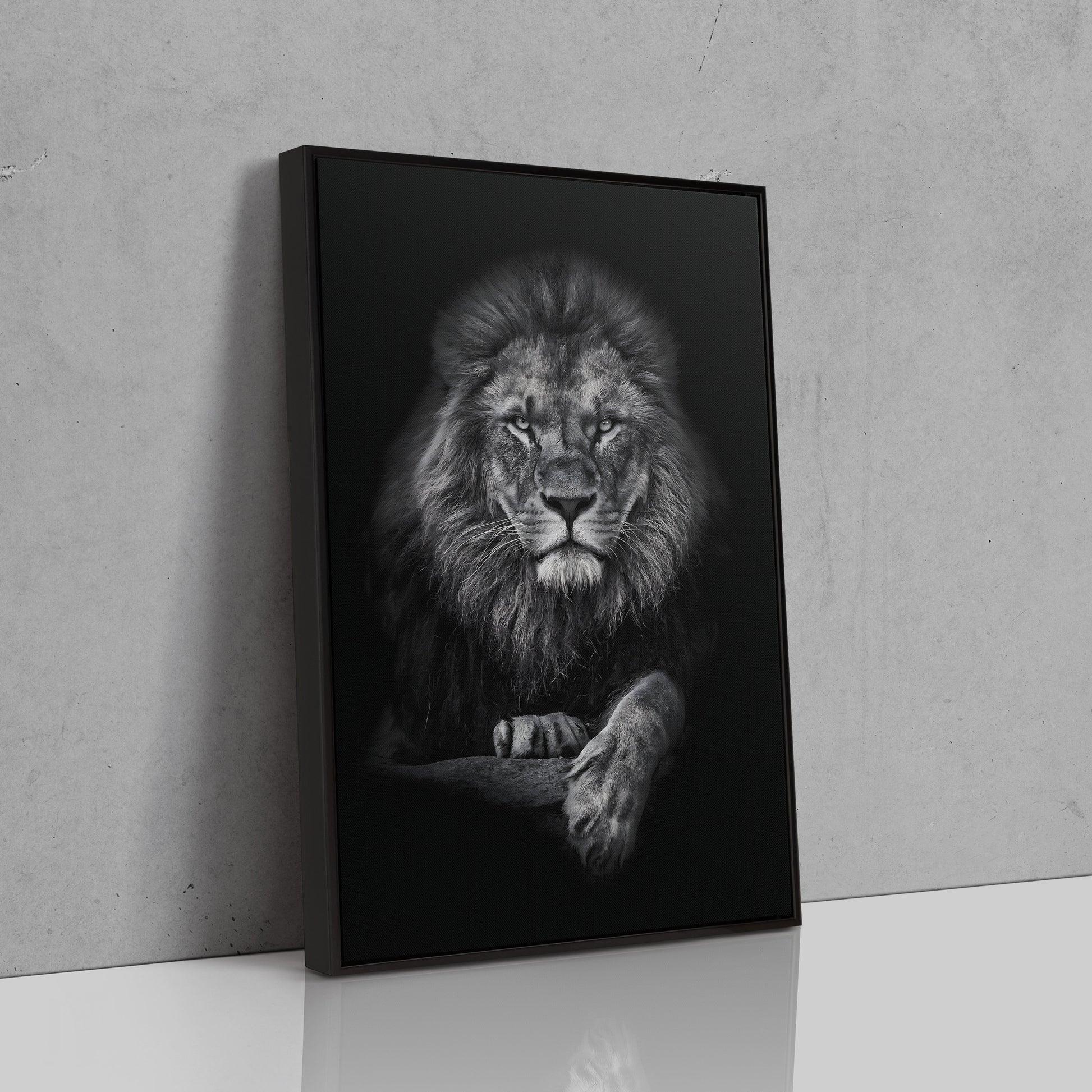 Lion in Black & White | Canvas - DreamBrothers