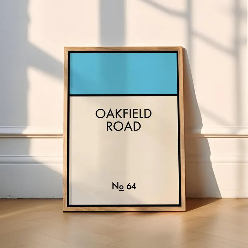 Custom Monopoly Style Address Print - New Home Gift - DreamBrothers