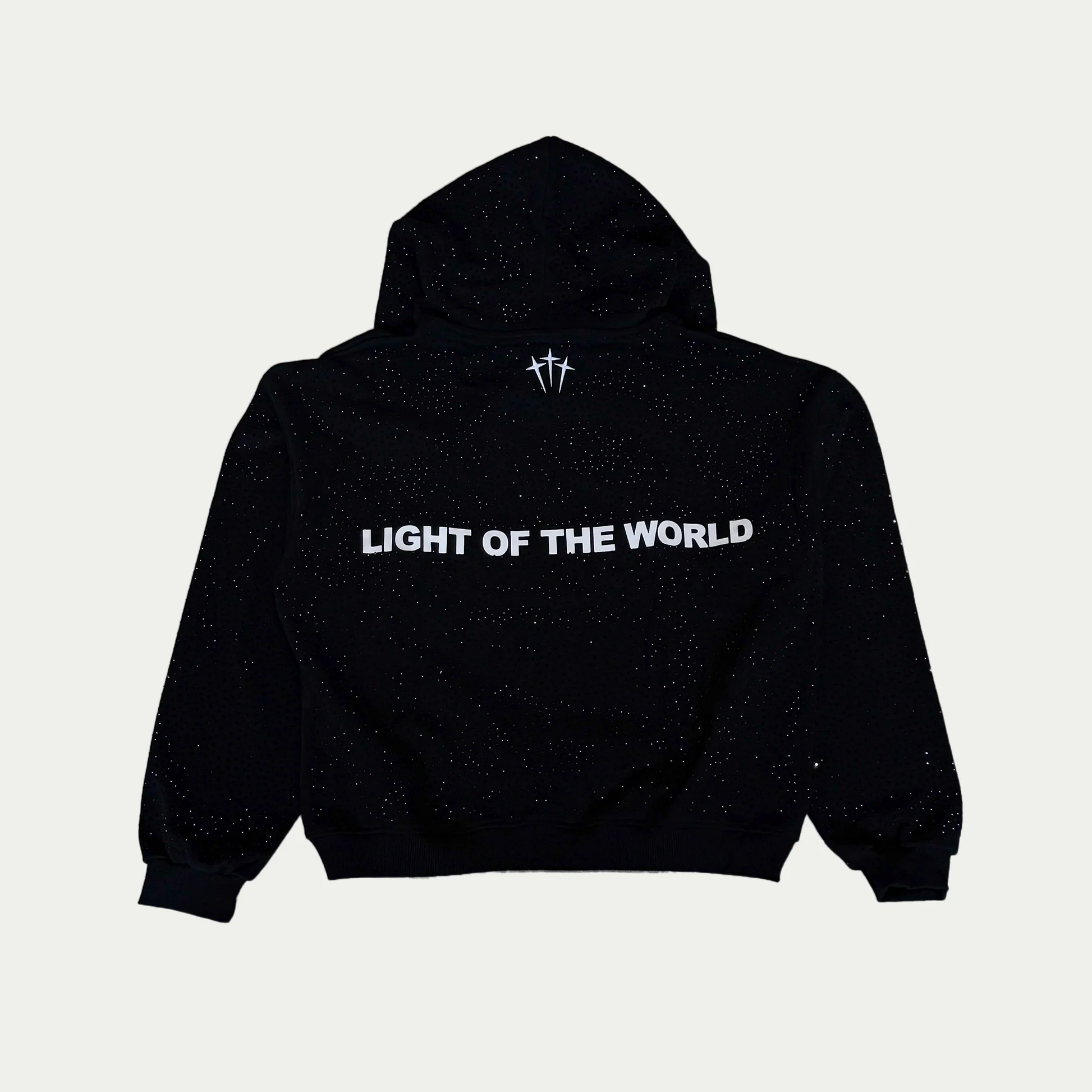 "Jesus is the light" Rhinestone Hoodie - DreamBrothers